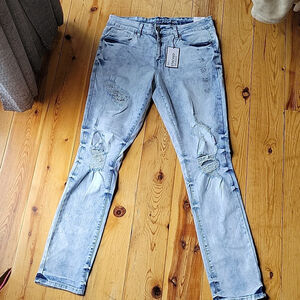 Mens Stacked Skinny Supreme Flex Jeans 32/30 Rue 21 New Light Wash Jeans